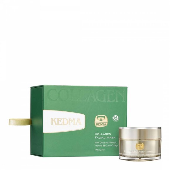 KEDMA COLLAGEN FACIAL MASK-DEAD SEA MINERALSOMEGA 3 & VITAMINS E&C-3.4 oz/100ml